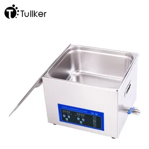 15L Tullker Industrial Ultrasonic Cleaner Rust Carbon Wash Circuit Glassware Parts 240V 60Hz Ultrasound Bath Tank