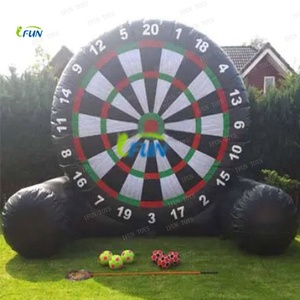 Tableau de fléchettes de football <span class=keywords><strong>CIMA</strong></span> de 10 pieds avec logo personnalisé, pour enfants, utilisation extérieure, location, en bâche PVC, jeu d'entraînement de football gonflable, modèle IFUN - Product Image 2