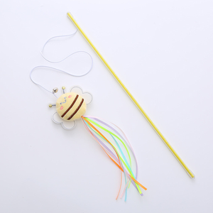 Hot <span class=keywords><strong>Pet</strong></span> Teaser Stick Plush <span class=keywords><strong>Cute</strong></span> Bee Cat Movement Toys para Little <span class=keywords><strong>Pet</strong></span> <span class=keywords><strong>Shop</strong></span> - Product Image 6