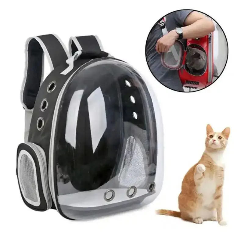 กระเป๋าเดินทางแบบพกพาสองชั้นสำหรับสัตว์เลี้ยงพร้อมหน้าต่างตาข่ายและรถเข็นขนแกะกระเป๋าใส่แมวสุนัข