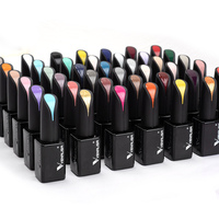 VENALISA Kit Cadeau 60 Pièces de Vernis à Ongles Gel 15ml, Effet Jelly Semi-Transparent, Émail, Avec Base, Primer, et Top Coat Mat