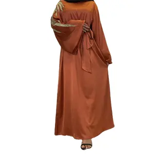 Vestido largo hasta el tobillo de Dubái, musulmán, floral, africano, Glory, abaya