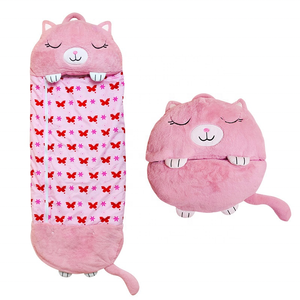 Coussin animal pliable anti-coup de pied, couette de sieste <span class=keywords><strong>Happy</strong></span> Napper, dessin animé, hiver, coloré, 100% polyester - Product Image 3