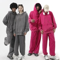 Sweat à capuche vintage surdimensionné en coton 100% 380 g/m², lavé à l'acide, personnalisé, confortable, doux, unisexe, grandes tailles, vente OEM