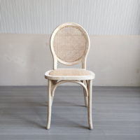 Chaises d'hôtel empilables blanches lavées, chaises pour événements, mariages, meubles d'hôtel, chaise en rotin moderne