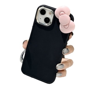 เคสโทรศัพท์ iPhone16/14promax แบบแม่เหล็กติดโบว์ ดีไซน์ทันสมัย  วัสดุซิลิโคนนิ่มเคลือบด้าน - Product Image 5