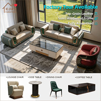 Ensemble de canapés de salon modernes de luxe haut de gamme en bois massif, confortables, meubles complets pour toute la maison, marque Xijiayi