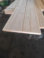 Panneaux muraux en bois de pin non peint, planches de sauna intérieures, revêtement en bois massif Pinus Sylvestris