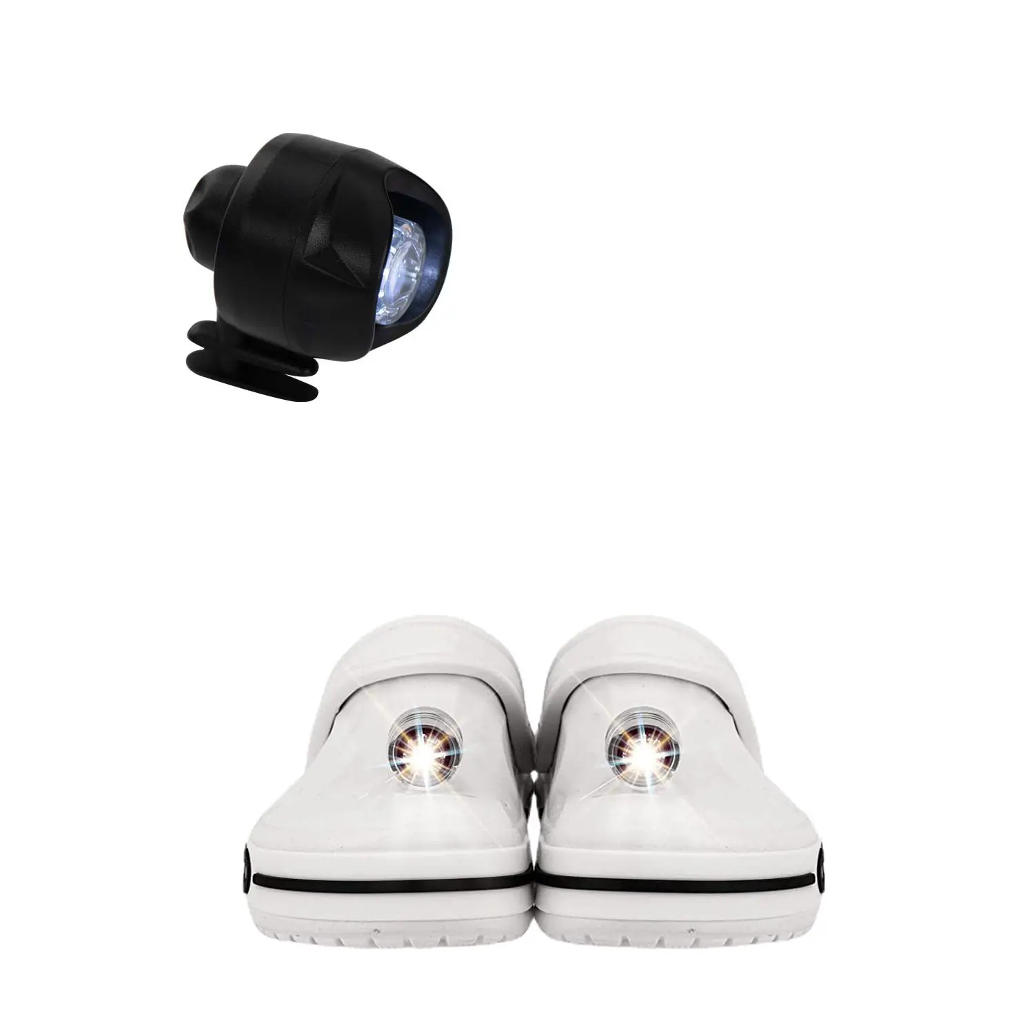 Headlights for Clogs Croc Shoes Waterproof Shoes Lights Charms for Dog Walking Handy Camping