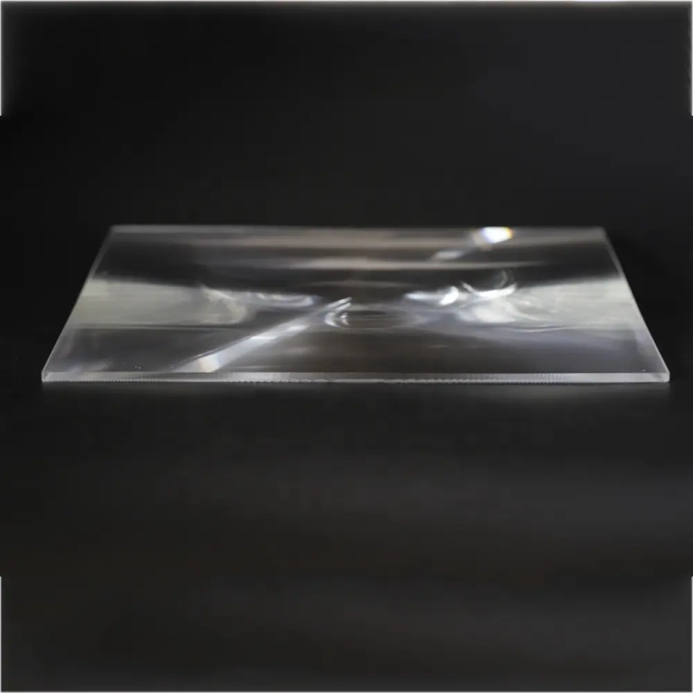 Optik Transmitansi Tinggi PMMA 400X300 Mm Panjang Fokus 510 Mm Fresnel Lens