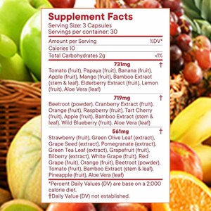 Nature Factory suplemen Vitamin antioksidan buah, Suplemen Herbal makanan untuk dewasa dan remaja - Product Image 3