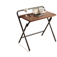 Bureau en bois pliable et empilable, sans installation requise, bureau d'ordinateur pour étudiants, bureau à domicile, chambre à coucher, chevet, petit bureau simple