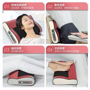 Portable dos soutien lombaire pétrissage oreiller masseur <span class=keywords><strong>coussin</strong></span> électrique chaleur cou épaule Shiatsu Massage oreiller - Product Image 4