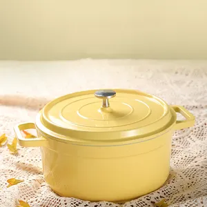 Peralatan Masak Dapur Memasak Panci Casserole Piring Set Makanan Terisolasi Hangat Dapur Keramik Casserole dengan Tutup