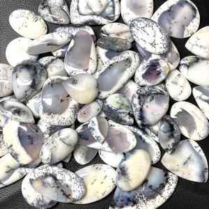 โอปอลเดนไดรติก พลอยธรรมชาติ คุณภาพสูง พลอยเม็ดเดี่ยว ขนาดและรูปทรงคละแบบ ราคาขายส่ง - Product Image 1