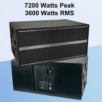SUB 9006 Active 2x18 pouces Line Array Haut-parleurs Néodyme Professionnels Caisson de basses puissant Double 18 pouces