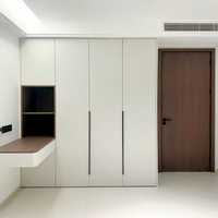 Armoire de chambre moderne réglable avec étagères – Meuble de rangement pour vêtements grande capacité et peu encombrant