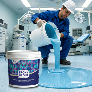 <span class=keywords><strong>Mortero</strong></span> Epóxico <span class=keywords><strong>Autonivelante</strong></span> de 20L Directo de Fábrica, Rodillo para Pisos, Pintura Antidesgaste para Pisos, Cubre 12 Metros Cuadrados - Product Image 1