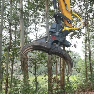 Xuvol XYJ-100Zディーゼル林業機械5-9トン掘削機回転爪カスタマイズ可能な木材ロググラップル工場卸売