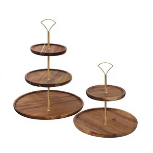 Latest Design Eco-Friendly Cake <b>Tools</b> for Home & Hotel Table Decorative Cup Cake Stand Metal & Wood 1 Piece Wholesale Price - Product Image 1