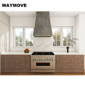 Armários de Cozinha com Design Moderno Estilo Shaker, Laminação, Dobradiças, Painel de Melamina, Gabinete, Pia, Torneira, Corrediça de Gaveta, Cesto - Product Image 4