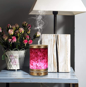 <span class=keywords><strong>Humidificador</strong></span>, Lámpara de Sal del Himalaya de Bronce con 7 Luces de Colores, Inhalador Ultrasónico de Sal del Himalaya - Product Image 4