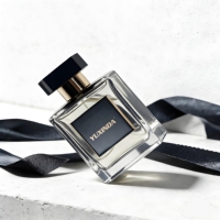 Plaque de parfum de luxe personnalisée en métal, logo en aluminium, flacon de parfum haut de gamme, emballage cosmétique premium