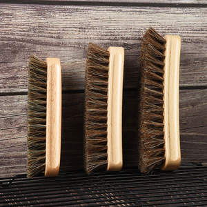 HCA16 Fabricant de gros Grandes et petites brosses de nettoyage Brosse en bois de hêtre pour cirage à chaussures manche en bois ou cuir suédé - Product Image 3