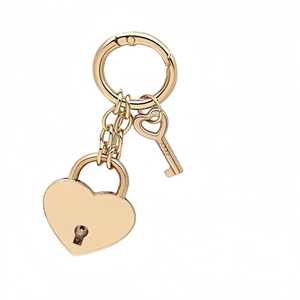 Llavero con Candado de Estrella y Corazón Dorado y Plateado, Amuleto para Bolso o Cartera para Mujer, Elegante Candado de Metal con Forma de Estrella y Corazón para Parejas - Product Image 6