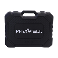 XWTTT-002 PHIXWELL Jeu de clés dynamométriques à cliquet en acier au carbone, mallette rigide, outils à main OEM, douilles, clés à molette, tournevis, boîte à outils