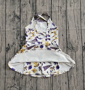 LR1089 Vente en gros de grenouillère à manches longues pour enfants personnalisée à imprimé écossais jaune pour bébé combinaison mignonne pour enfant - Product Image 3