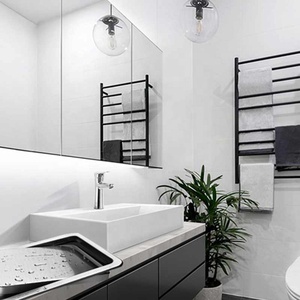 Cestino per Rifiuti da Incasso in Acciaio Inox con Coperchio <span class=keywords><strong>a</strong></span> Molla Decorativo per Cucina e Bagno Finitura Satinata Quadrato o <span class=keywords><strong>Rotondo</strong></span> - Product Image 6