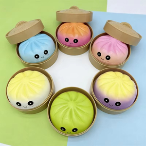 ของเล่นบีบจำลองซาลาเปาสุดน่ารัก ของเล่นบีบคลายเครียดแบบค่อยๆคืนตัว ของเล่นบีบปลายนิ้วสำหรับผู้ใหญ่ - Product Image 3
