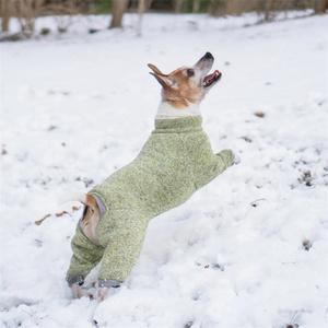 Qiqu suministros para mascotas personalizado nuevo diseñador de lujo pequeño mediano grande <span class=keywords><strong>Jack</strong></span> Russell <span class=keywords><strong>Terrier</strong></span> ropa cálida invierno perro cuello alto polar - Product Image 2