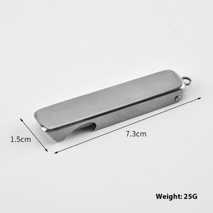 Llavero de acero inoxidable multifuncional desechable portátil incluye abrebotellas tijeras de uñas herramientas de manicura hogar - Product Image 3