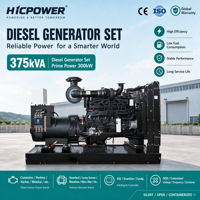 Groupe électrogène diesel 300 kW 375 kVA type ouvert avec moteur Cummins QSL9-G15 50 Hz 60 Hz 400 V 415 V 440 V – Générateur fiable pour usine et exploitation minière