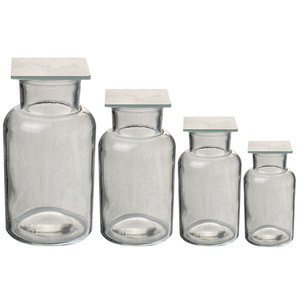 Botellas recolectoras de gases (60ml/125ml/250/500ml) con tapas de vidrio y vidrios esmerilados para experimentos químicos. - Product Image 5