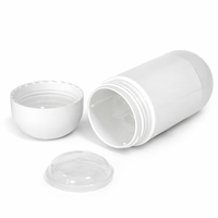 Contenant vide de déodorant avec bouchon à vis ovale 30g Mono PP Sérigraphié Couleur personnalisée Durable Recyclable