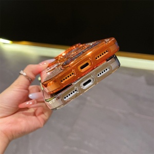 Funda de Teléfono Bling Space TPU con Purpurina Fluida para iPhone 17 Air 16 Pro Max, Diseño Telescópico de Astronauta, Cubierta Trasera Electrochapada - Product Image 5