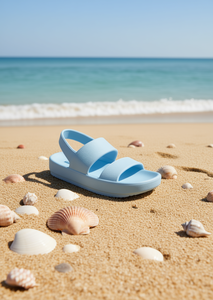 Sandali Eva a Doppia Fascia Comodi Estivi 24 con Punta Aperta Tinta Unita Slip-On Casual - Product Image 2