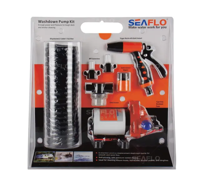 Seaflo 12v Washdown Kit with Pump and Trigger dc high pressure water pump