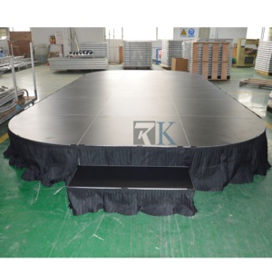Escenario Modular Portátil de Aluminio y Madera Contrachapada de 18 mm, Ligero, Fácil de Montar, RK-Portable Stage RAK-SQ4I - Product Image 2