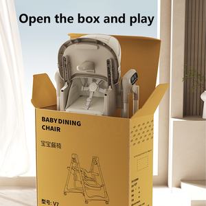 Nouvelle chaise berçante électrique multifonctionnelle pour bébé, chaise haute pliable intelligente pour chambre et cuisine - Product Image 6