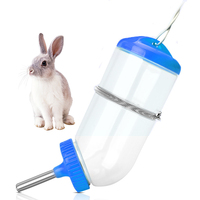 Bollitore economico portatile della bottiglia di acqua dell'animale domestico dell'erogatore di acqua del cane del criceto del coniglio di grande capacità all'ingrosso