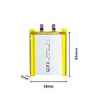 955465 3,7V 5000mAh Wiederaufladbarer LiPo-Akku 18,5Wh für Digitale Geräte und Tragbare Elektronik 6060100 955565 103450