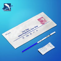 Bandelette de test de grossesse DEEPBLUE HCG certifiée CE, précision de 99,5 %, détection précoce, technologie à l'or colloïdal, lecture en 3-5 minutes