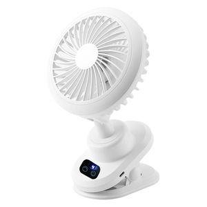 Mini ventilateur de bureau rechargeable silencieux avec lumière, diamètre de la pale de 7,0 à 9,9 pouces, pour les dortoirs étudiants - Product Image 1