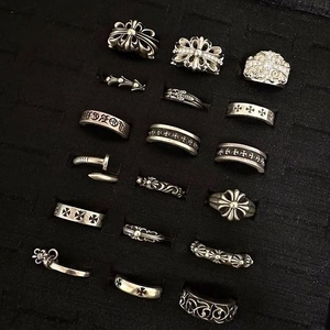 Anello Yijing Cuore Corvo <span class=keywords><strong>Croce</strong></span>, Alta Qualità, Argento Elettroplaccato, Unisex, Stile Hip-Hop Punk, Modello Eterno per Coppie, Prodotto in Cina - Product Image 4