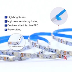 Tira de Luces LED en Forma de <span class=keywords><strong>S</strong></span>, 5V/12V, SMD5050, Píxeles RGB Direccionables, WS2812B/WS2815, Certificación CE, Uso en Exteriores, Material ABS, 249-2000 lm - Product Image 3