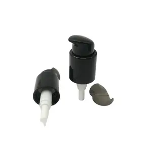 RUIPACK OEM custom factory black cream pump small dust cup for glass bottle 20/410